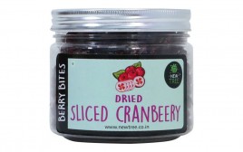 New Tree Dried Sliced Cranberry   Glass Jar  200 grams